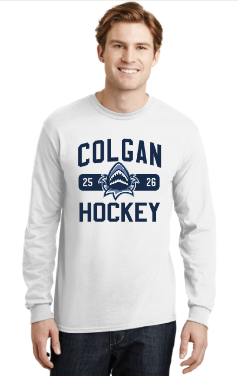 Colgan Sharks Long Sleeve Team Shirt - 2025